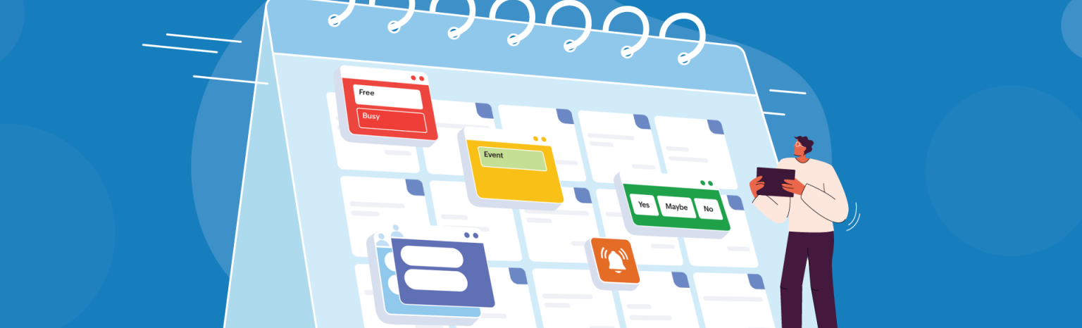 Flipping table calendar