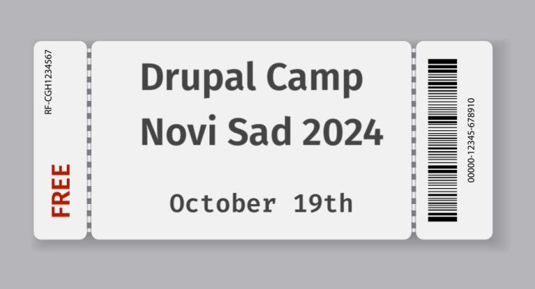 Drupal Camp ticket